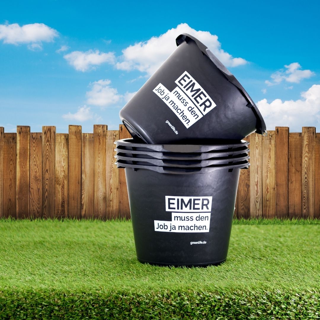 eimer mit aufschrift eimer muss den job ja machen