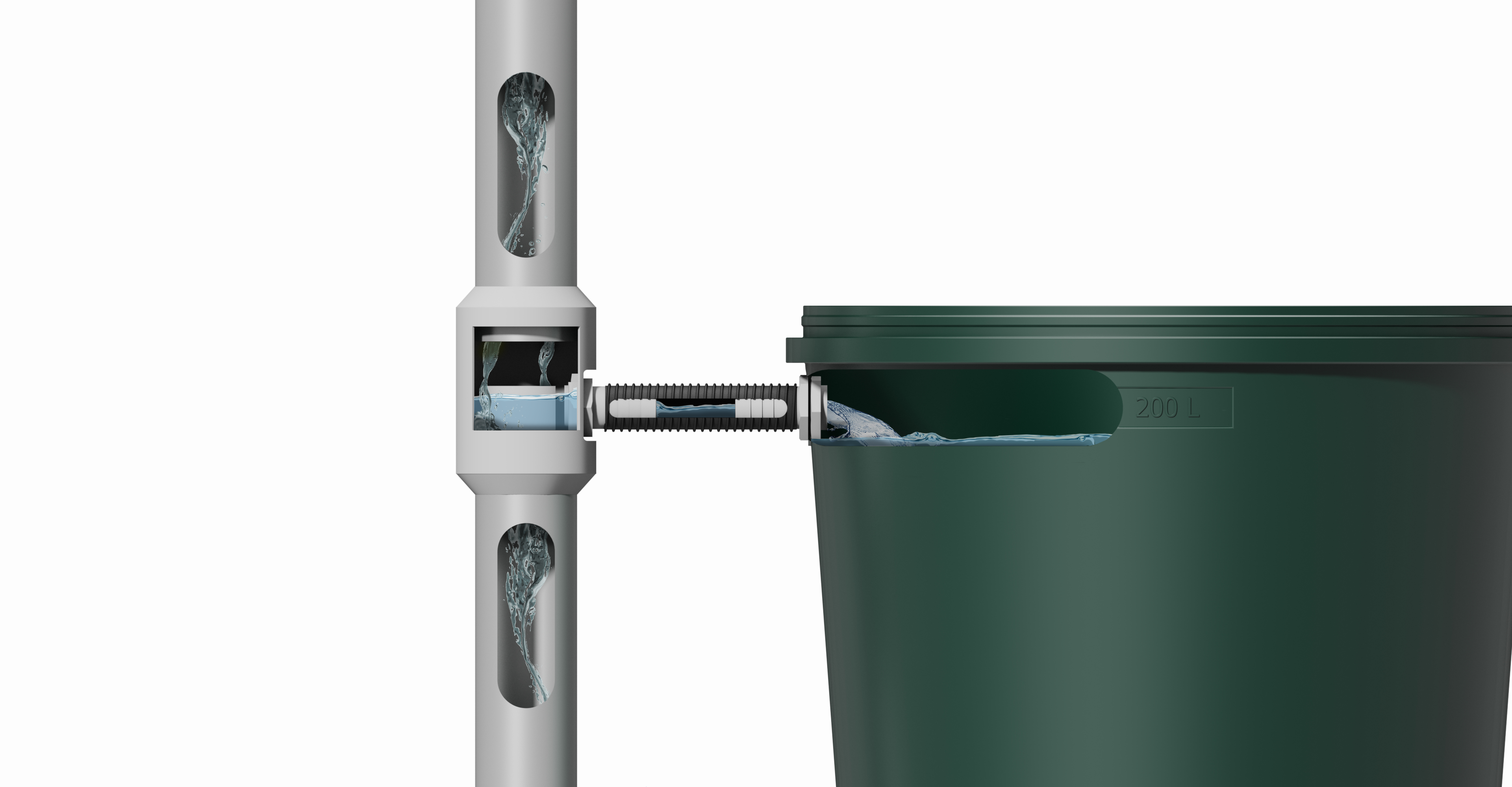 Regentonnenfüllautomat