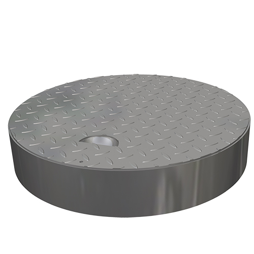 graue abdeckung für erdtank