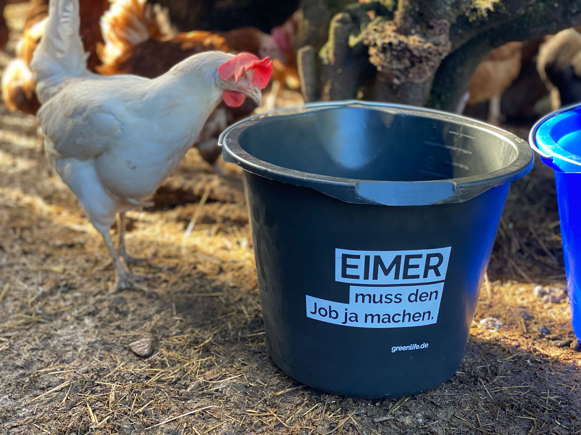 eimer mit aufdruck eimmer muss den job ja machen