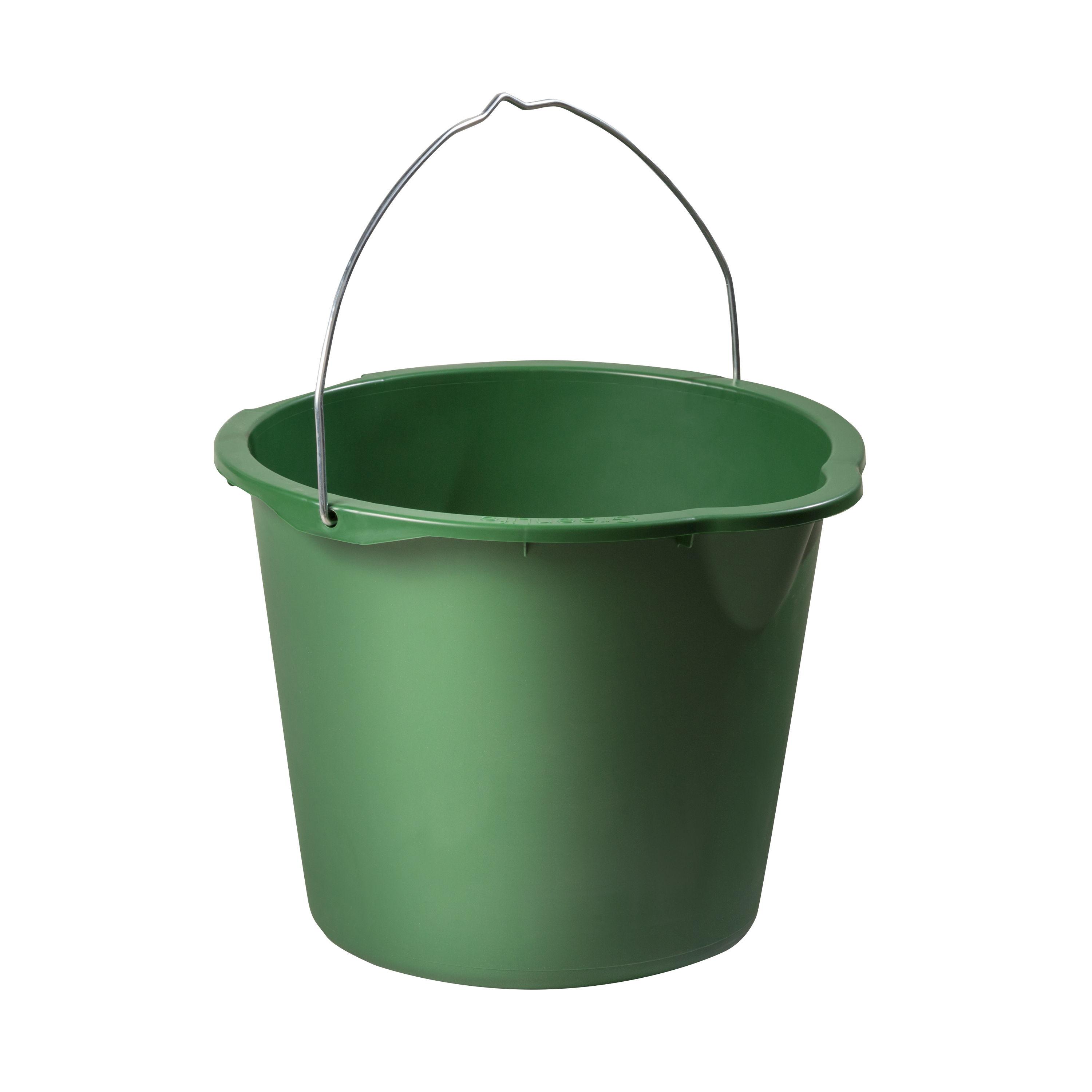 Grüner Eimer mit Bügel