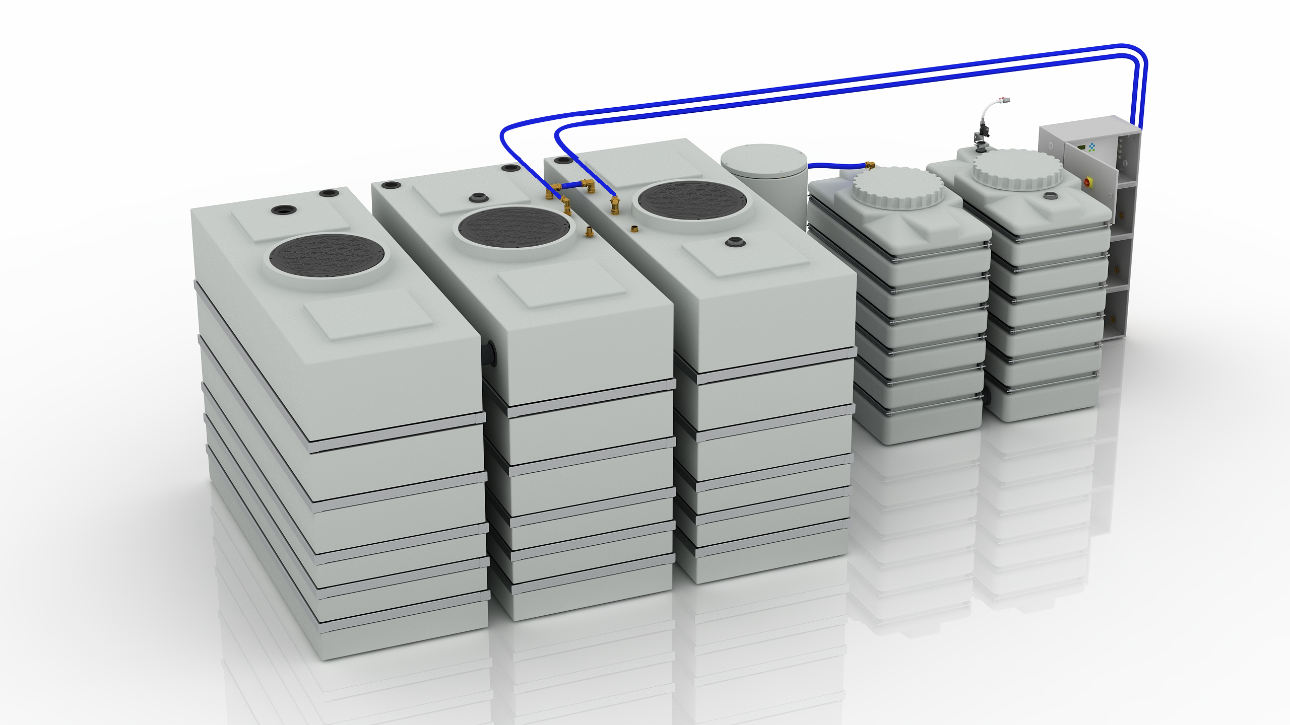 Grauwasser Recycling Anlage groß