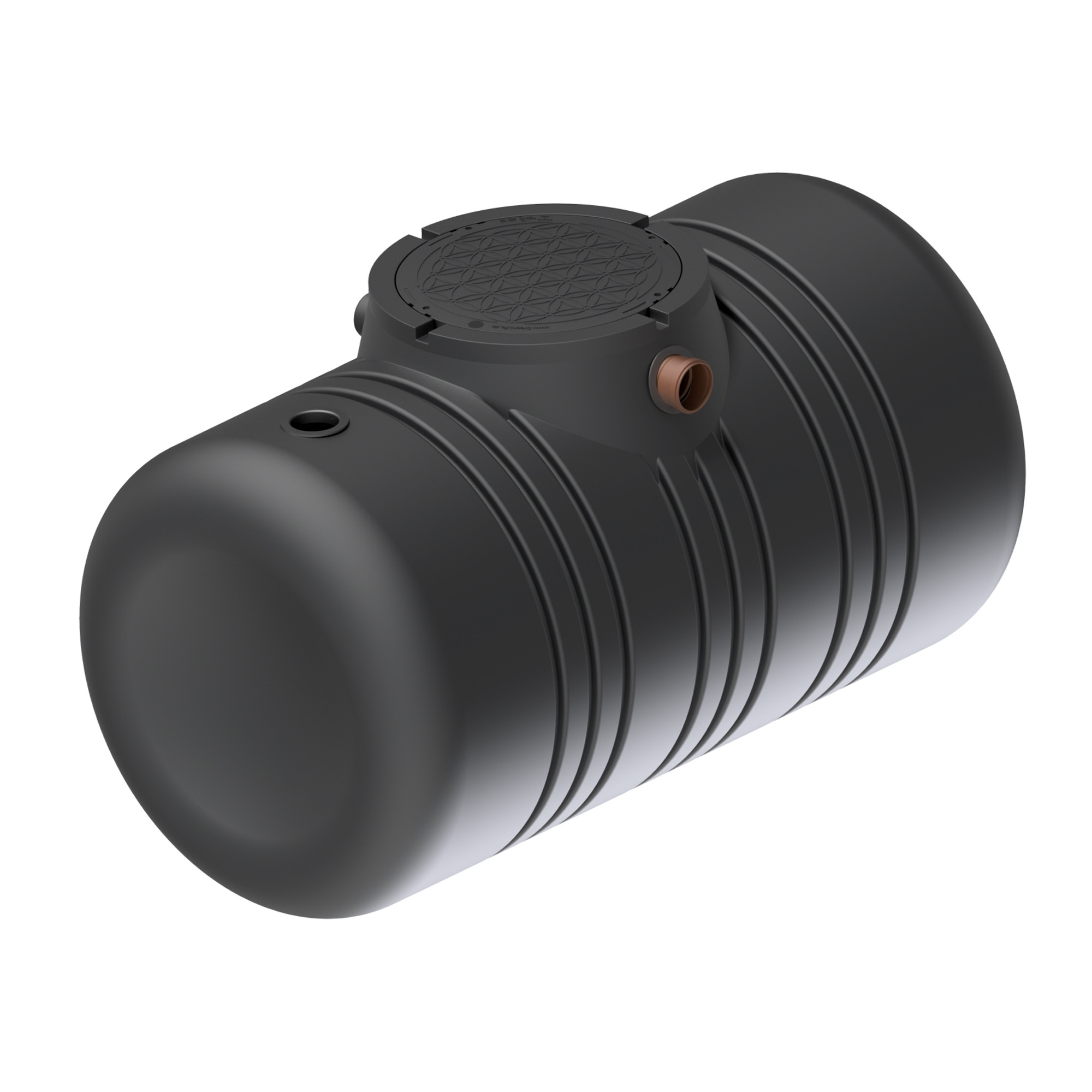 Erdtank 2100l mit Biovitor – Ansicht