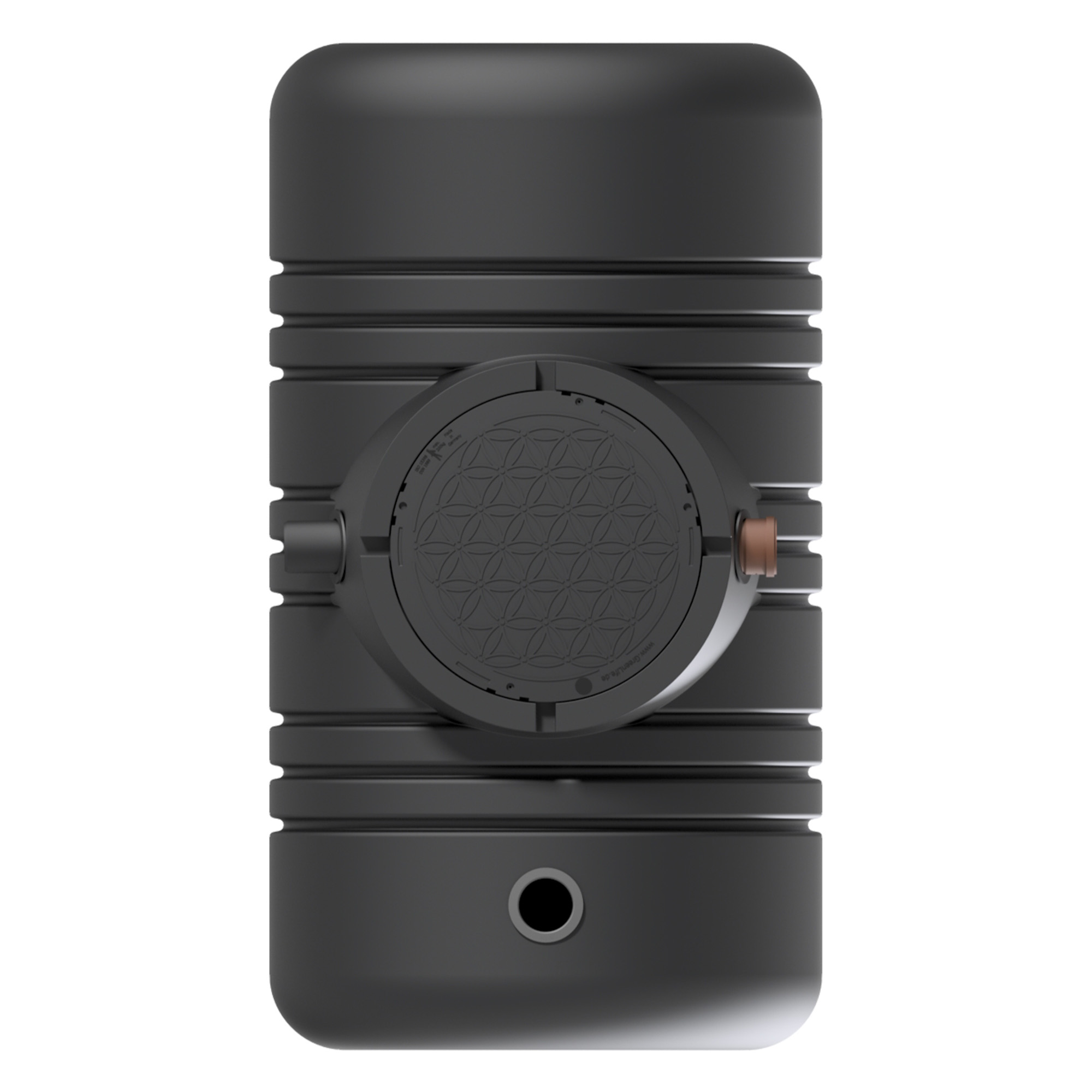 Erdtank 2100l mit Biovitor – Draufsicht