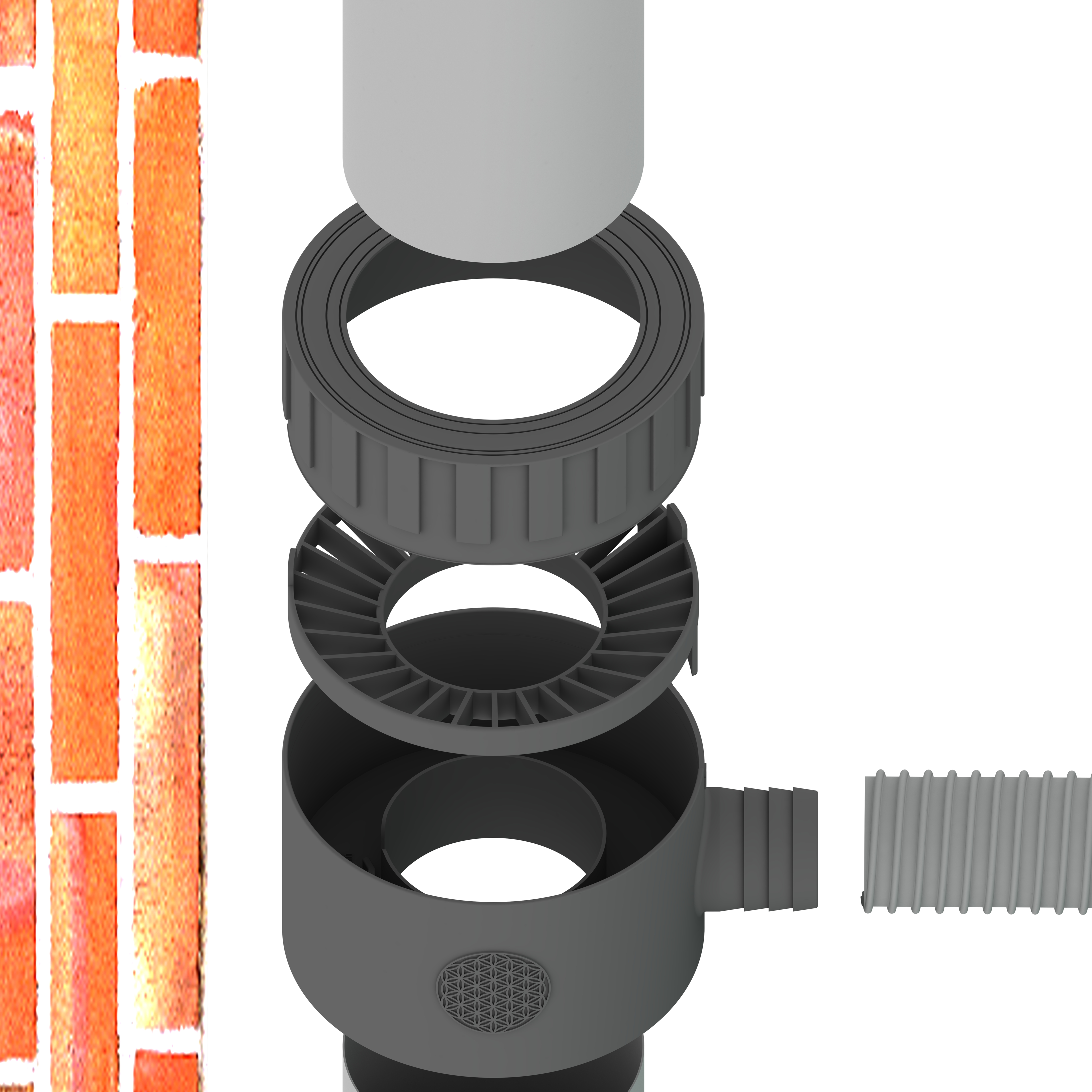 Abbildung detail der einzelteile des Retomaten