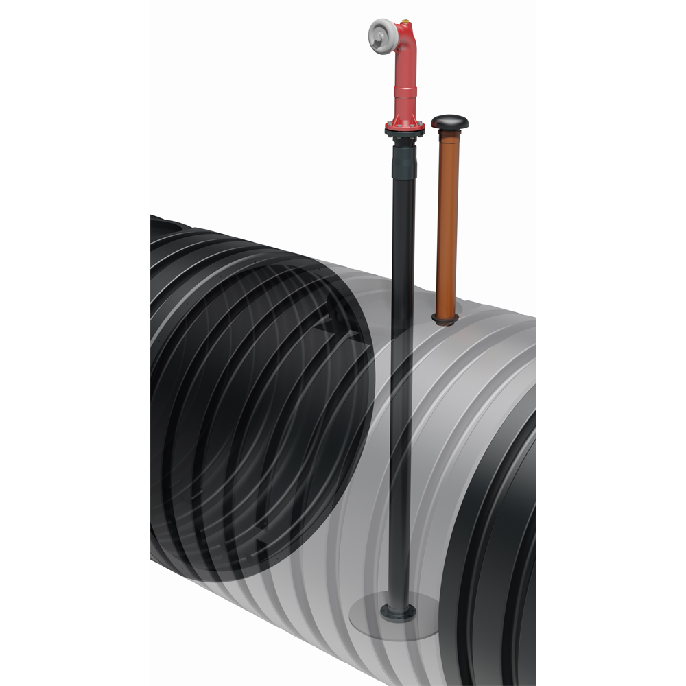 anschluss für löschwasser mit löschwassertank