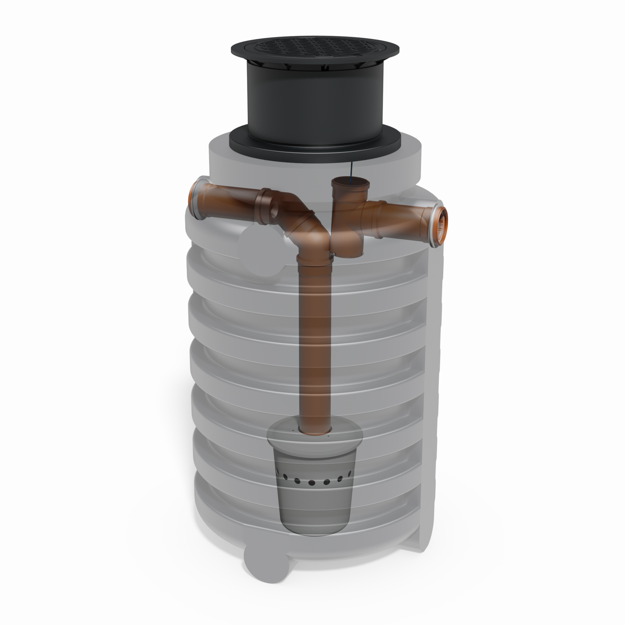 filter- und sedimentationsschacht