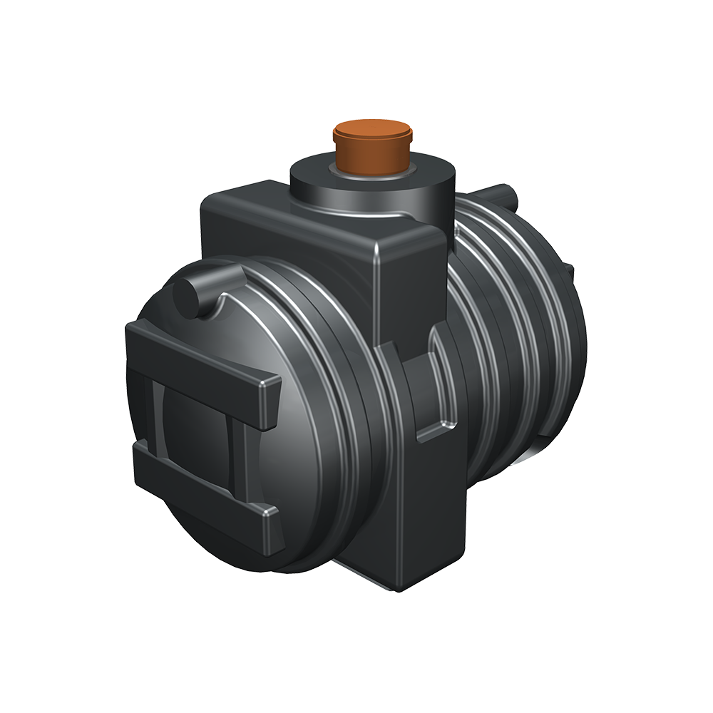 Abwassertank 700 Liter mit Kontrollschacht DN 200 (DIBT-Zulassung)