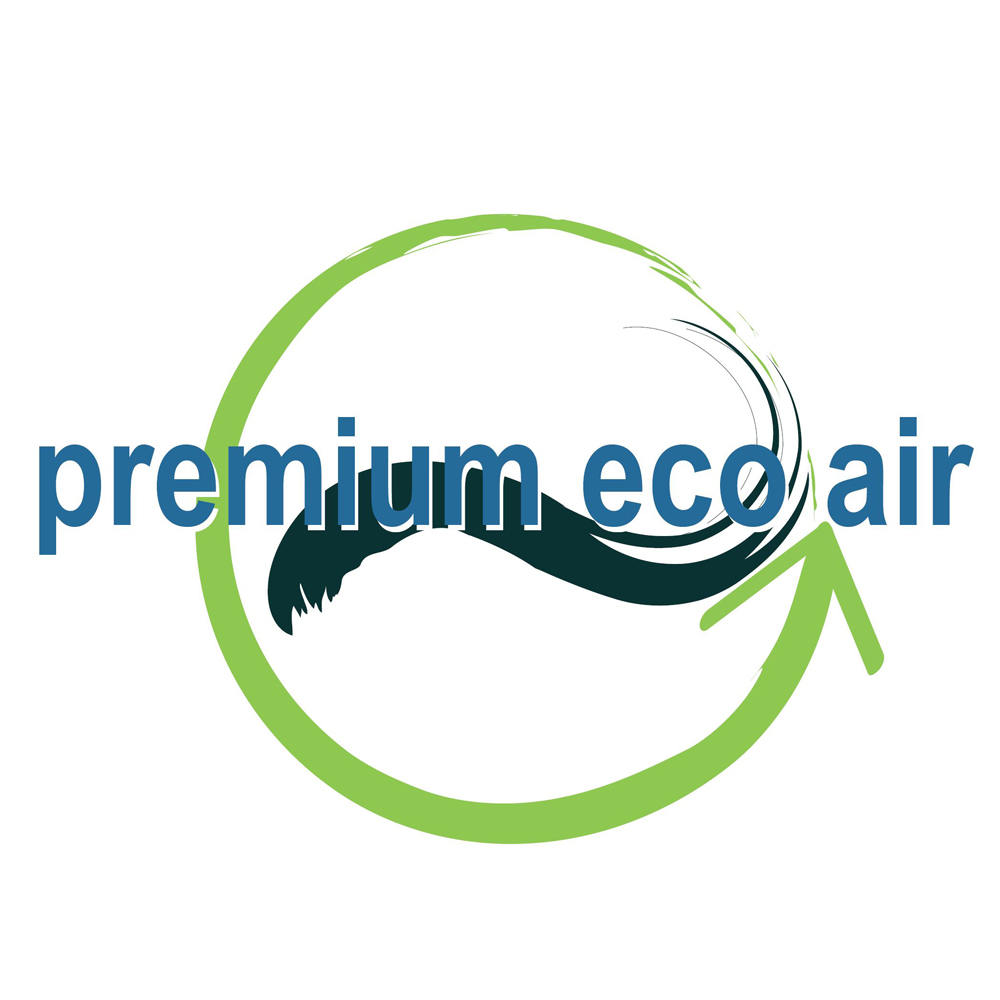 logo premium eco air blaue schrifzt